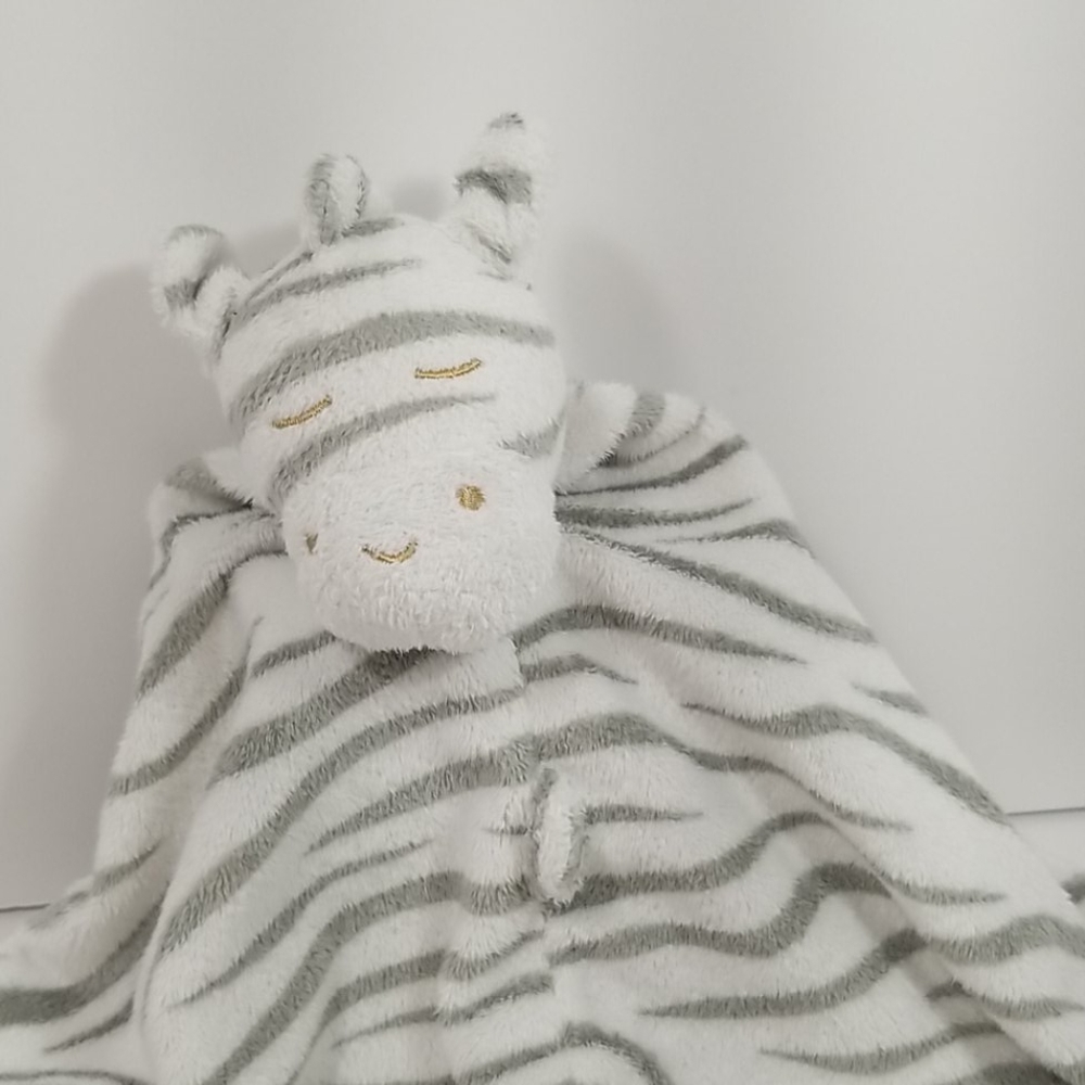 Angel dear Striped Lovey Security Blanket Zebra